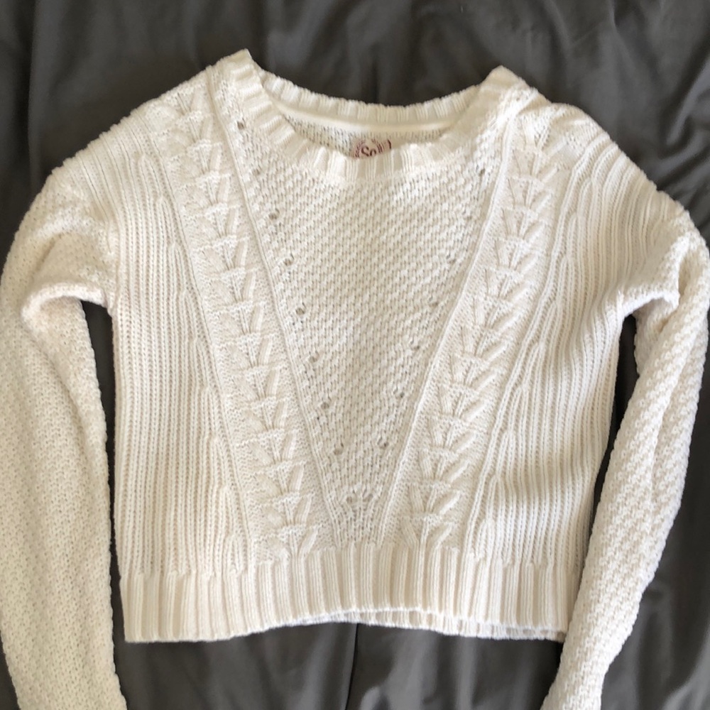 White sweater size M